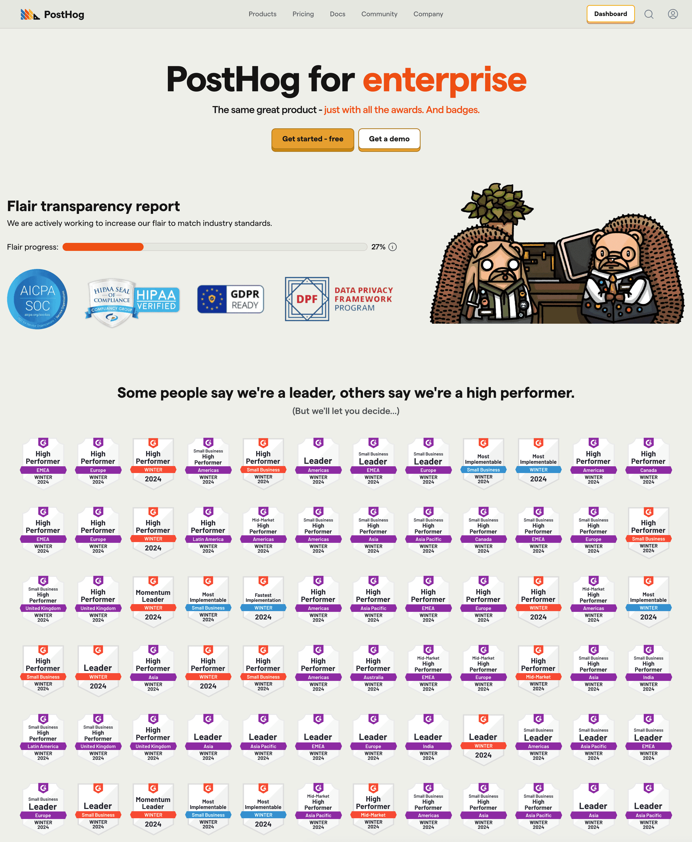 Enterprise page